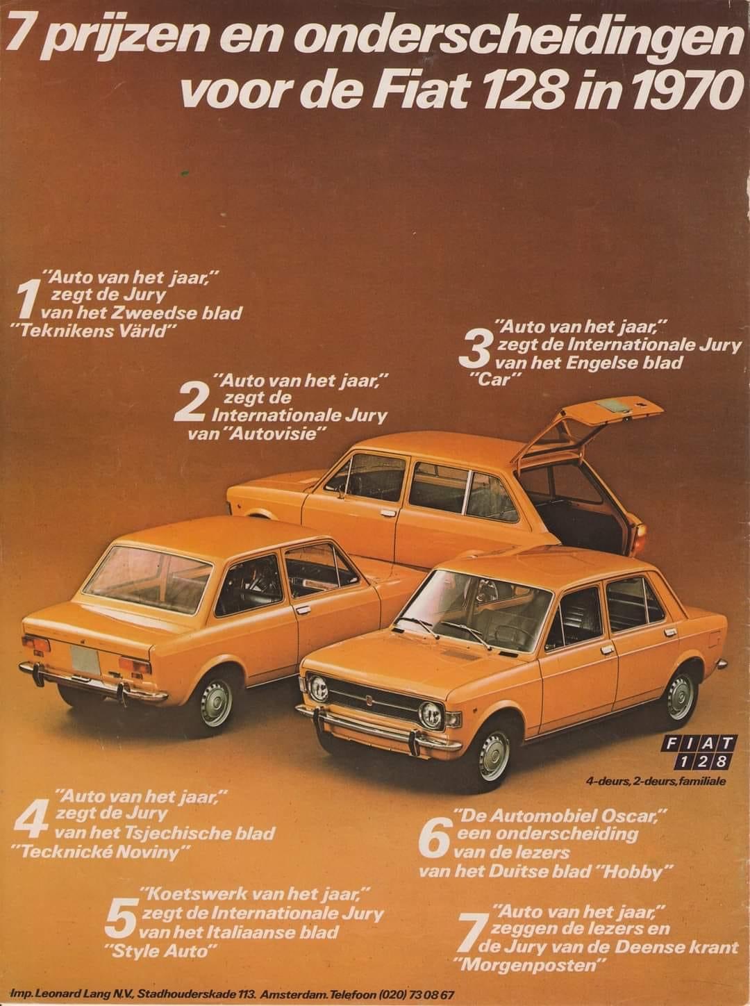 Fiat 128 advertentie