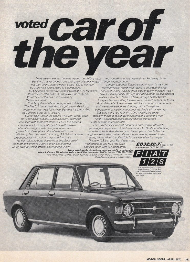Fiat 128 Car of the year