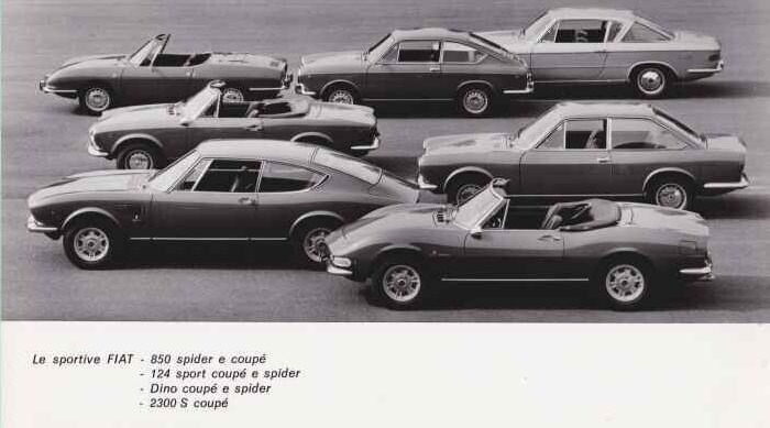 Sportieve Fiats rond 1970